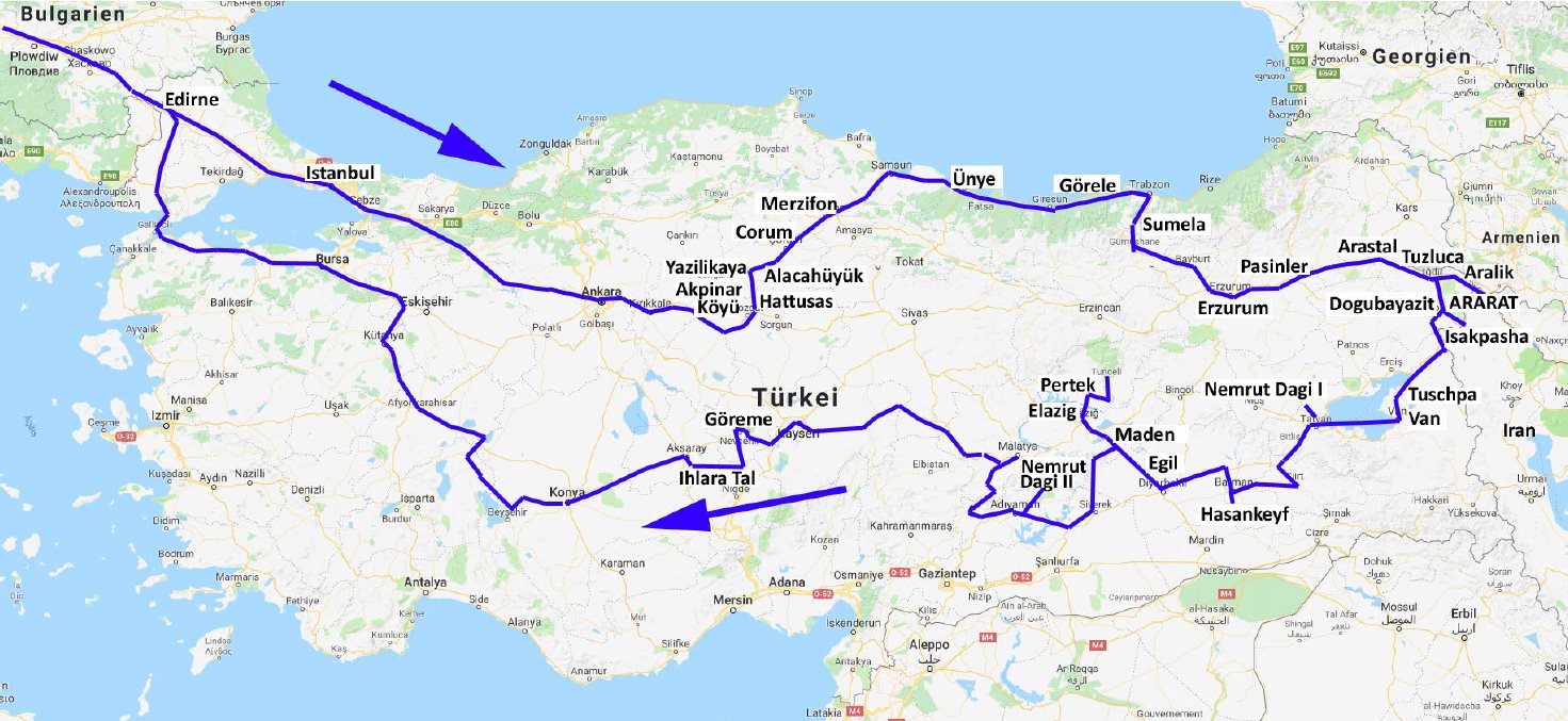 T&uuml;rkei Route 1986